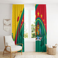 Grenada Window Curtain Stars and Bougainvillea - Wonder Print Shop