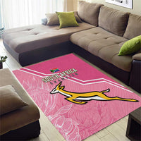 South Africa WC2026 Area Rug Springboks Special Pink