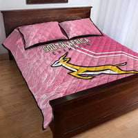 South Africa WC2026 Quilt Bed Set Springboks Special Pink