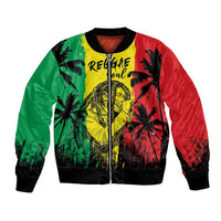 Reggae Soul B.Marley Personalized Bomber Jacket Tropical Grunge