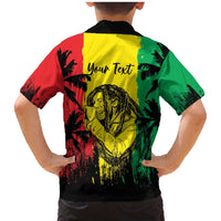 Reggae Soul B.Marley Personalized Family Matching Mermaid Dress and Hawaiian Shirt Tropical Grunge