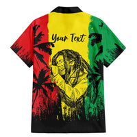 Reggae Soul B.Marley Personalized Family Matching Mermaid Dress and Hawaiian Shirt Tropical Grunge