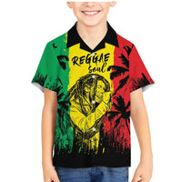 Reggae Soul B.Marley Personalized Family Matching Mermaid Dress and Hawaiian Shirt Tropical Grunge