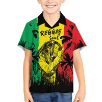 Reggae Soul B.Marley Personalized Family Matching Short Sleeve Bodycon Dress and Hawaiian Shirt Tropical Grunge