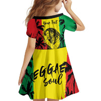 Reggae Soul B.Marley Personalized Family Matching Summer Maxi Dress and Hawaiian Shirt Tropical Grunge