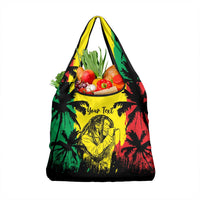 Reggae Soul B.Marley Personalized Grocery Bag Tropical Grunge