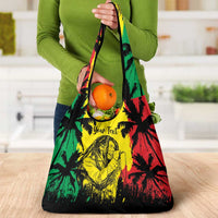 Reggae Soul B.Marley Personalized Grocery Bag Tropical Grunge