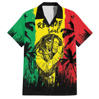 Reggae Soul B.Marley Personalized Hawaiian Shirt Tropical Grunge