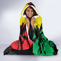 Reggae Soul B.Marley Personalized Hooded Blanket Tropical Grunge