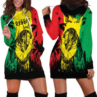 Reggae Soul B.Marley Personalized Hoodie Dress Tropical Grunge