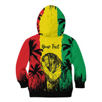 Reggae Soul B.Marley Personalized Kid Hoodie Tropical Grunge