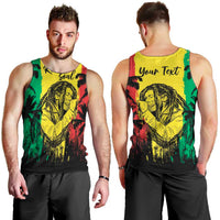 Reggae Soul B.Marley Personalized Men Tank Top Tropical Grunge