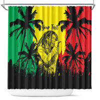Reggae Soul B.Marley Personalized Shower Curtain Tropical Grunge