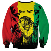 Reggae Soul B.Marley Personalized Sweatshirt Tropical Grunge