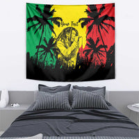 Reggae Soul B.Marley Personalized Tapestry Tropical Grunge