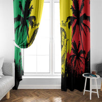 Reggae Soul B.Marley Personalized Window Curtain Tropical Grunge