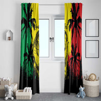 Reggae Soul B.Marley Personalized Window Curtain Tropical Grunge