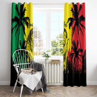 Reggae Soul B.Marley Personalized Window Curtain Tropical Grunge