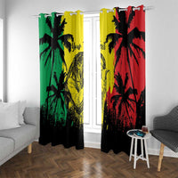 Reggae Soul B.Marley Personalized Window Curtain Tropical Grunge