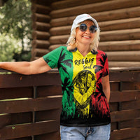 Reggae Soul B.Marley Personalized Women Polo Shirt Tropical Grunge