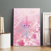 Afro Vodou Erzulie Freda Canvas Wall Art Hibiscus & Pearls