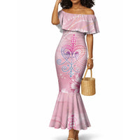 Afro Vodou Erzulie Freda Mermaid Dress Hibiscus & Pearls