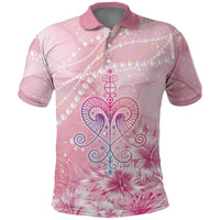 Afro Vodou Erzulie Freda Polo Shirt Hibiscus & Pearls