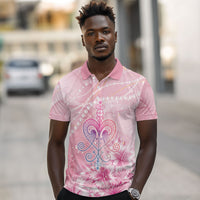 Afro Vodou Erzulie Freda Polo Shirt Hibiscus & Pearls