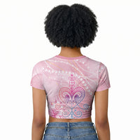 Afro Vodou Erzulie Freda Raglan Cropped T shirt Hibiscus & Pearls