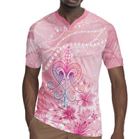 Afro Vodou Erzulie Freda Rugby Jersey Hibiscus & Pearls