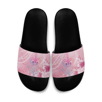 Afro Vodou Erzulie Freda Slide Sandals Hibiscus & Pearls