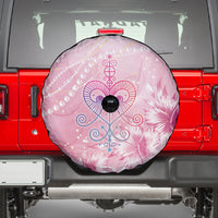 Afro Vodou Erzulie Freda Spare Tire Cover Hibiscus & Pearls