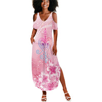 Afro Vodou Erzulie Freda Summer Maxi Dress Hibiscus & Pearls