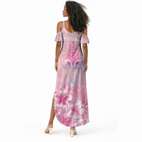 Afro Vodou Erzulie Freda Summer Maxi Dress Hibiscus & Pearls