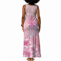 Afro Vodou Erzulie Freda Tank Maxi Dress Hibiscus & Pearls
