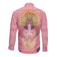 Afro Vodou Erzulie Freda Goddess Long Sleeve Button Shirt