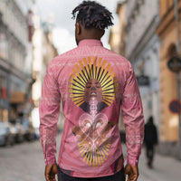 Afro Vodou Erzulie Freda Goddess Long Sleeve Button Shirt