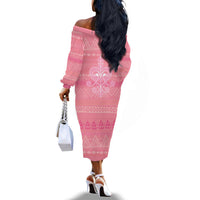 Afro Vodou Erzulie Freda Goddess Off The Shoulder Long Sleeve Dress