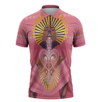 Afro Vodou Erzulie Freda Goddess Zipper Polo Shirt