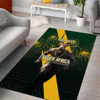Personalised South Africa Rugby Area Rug Proud Bokke We Are Champions LT7 - Wonder Print Shop