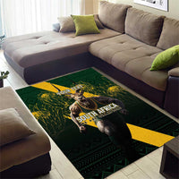 Personalised South Africa Rugby Area Rug Proud Bokke We Are Champions LT7 - Wonder Print Shop
