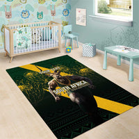 Personalised South Africa Rugby Area Rug Proud Bokke We Are Champions LT7 - Wonder Print Shop