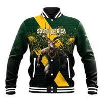 Personalised South Africa Rugby Baseball Jacket Proud Bokke We Are Champions LT7 - Wonder Print Shop