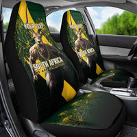 Personalised South Africa Rugby Car Seat Cover Proud Bokke We Are Champions LT7 - Wonder Print Shop