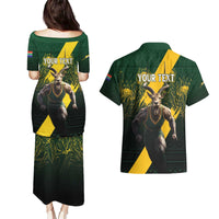 Personalised South Africa Rugby Couples Matching Puletasi and Hawaiian Shirt Proud Bokke We Are Champions LT7 - Wonder Print Shop