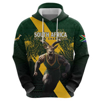 Personalised South Africa Rugby Hoodie Proud Bokke We Are Champions - Wonder Print Shop