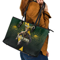 Personalised South Africa Rugby Leather Tote Bag Proud Bokke We Are Champions - Wonder Print Shop