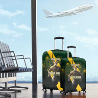 Personalised South Africa Rugby Luggage Cover Proud Bokke We Are Champions - Wonder Print Shop