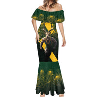 Personalised South Africa Rugby Mermaid Dress Proud Bokke We Are Champions - Wonder Print Shop