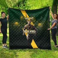 Personalised South Africa Rugby Quilt Proud Bokke We Are Champions - Wonder Print Shop